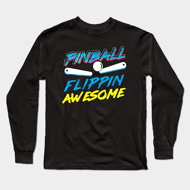 Pinball Long Sleeve T-Shirt by nicolasleonard